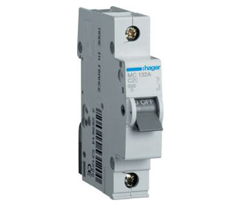 Hager Miniature Circuit Breaker 1 Pole 32A 6kA - MC132A