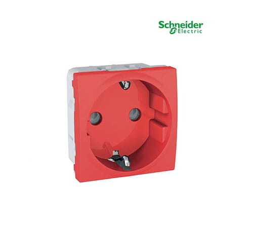 Unica - 1 S.O. - 2P+E, Shutters, DE - 2 m - Red-MGU3.037.03
