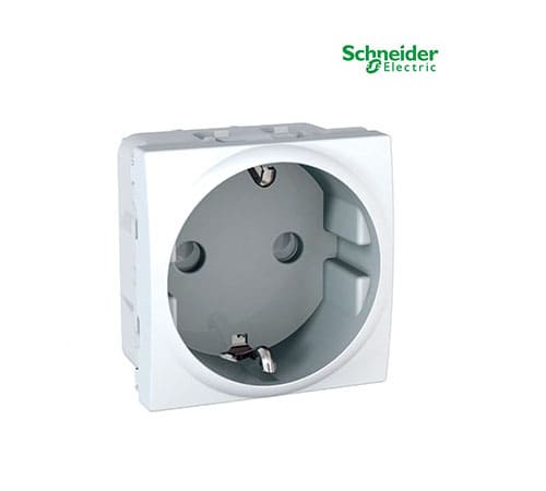 Unica - 1 S.O. - 2P+E, Shutters, DE - 2 m - White-MGU3.037.18