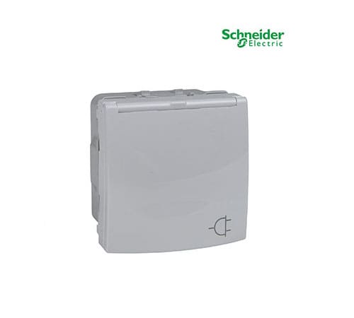 Unica - 1 S.O. (Lid) - 2P+E, Shutters, DE - 2 m - White-MGU3.037.18TA