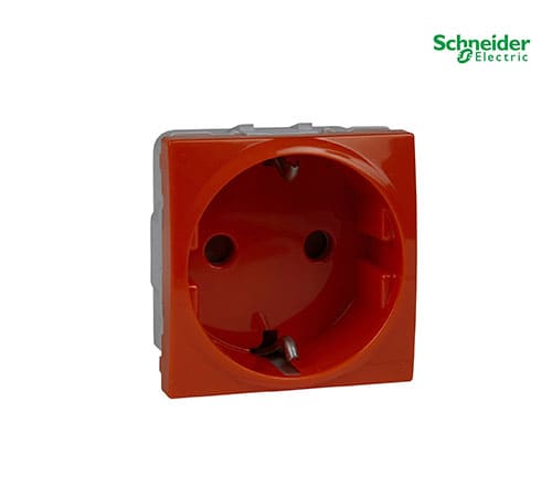 Unica - 1 S.O. - 2P+E, Shutters, DE - 2 m - Orange-MGU3.037.61