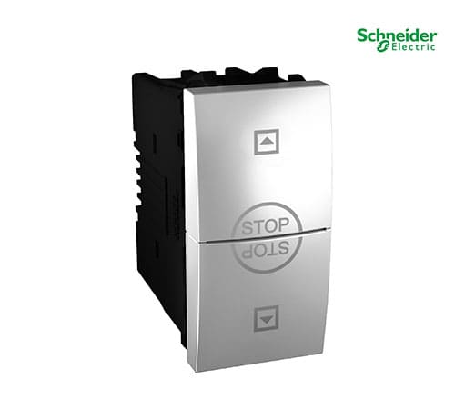 Unica Top-Class - Rocker Switch - 10 A, 250 VAC - 1 m - Aluminium-MGU3.108T.30