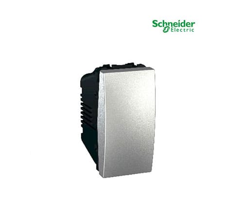Unica Top-Class - Rocker Switch - 1 way - 16 AX 250 VAC - 1 m - Aluminium-MGU3.161.30