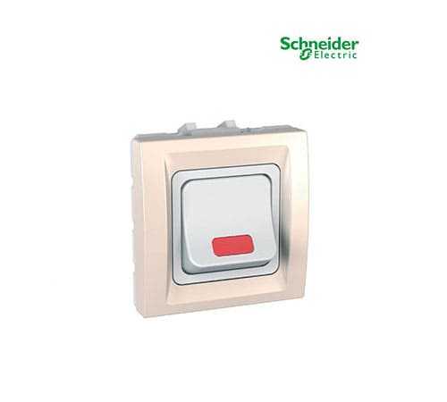 Unica - Rocker Switch with LED - 1 way - 32 A 250 VAC - 2 m - Ivory-MGU3.232.25S