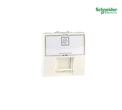 Unica - 1 Rj45 Socket (S-One) - 2 M - Cat.6, Utp - Ivory-MGU3.415.25