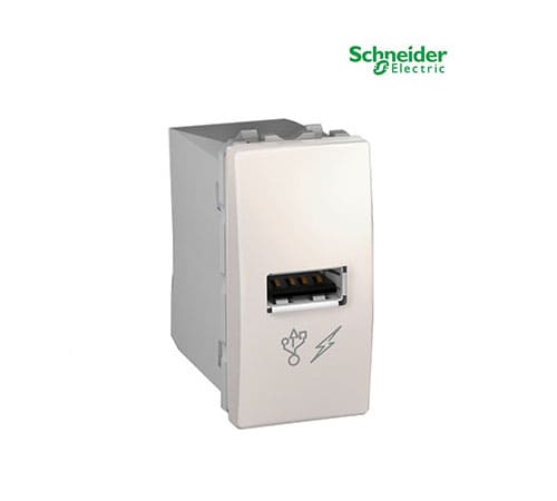 Unica - USB Charger - Ivory-MGU3.428.25