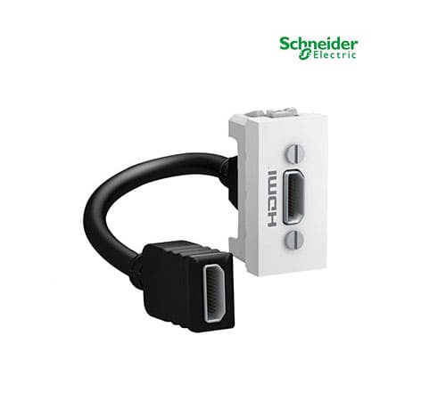 Unica - HDMI Data Connector Type A - 1 Module - White-MGU3.430.18