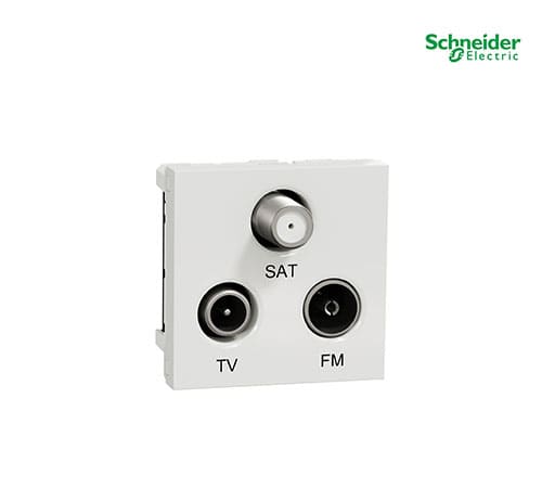 Unica - Tv-Fm-Sat Individual Socket - White-MGU3.450.18