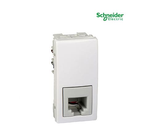 Unica - 1 Telephone Socket - RJ11 - White-MGU3.490.18