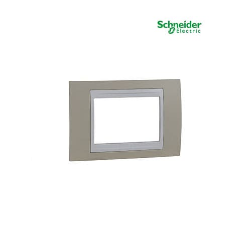Unica Plus - Cover Plate - 3 Module - Sand-White-MGU6.103.867