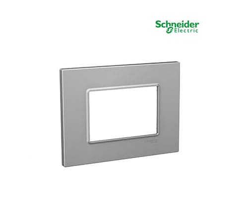 Unica Quadro - Cover Plate - 3 Module - Silver-MGU6.803.55
