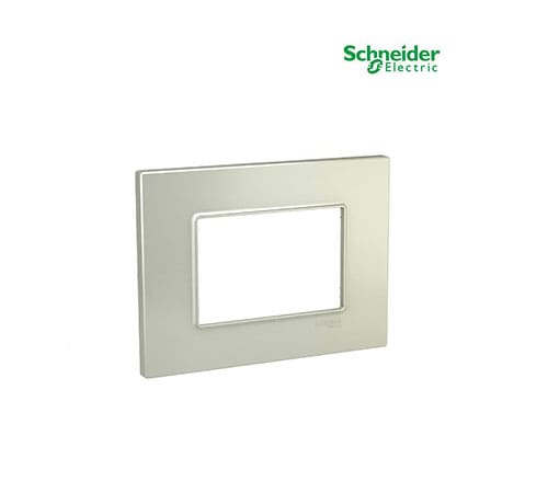 Unica Quadro - Cover Plate - 3 Module - Titanium-MGU6.803.57