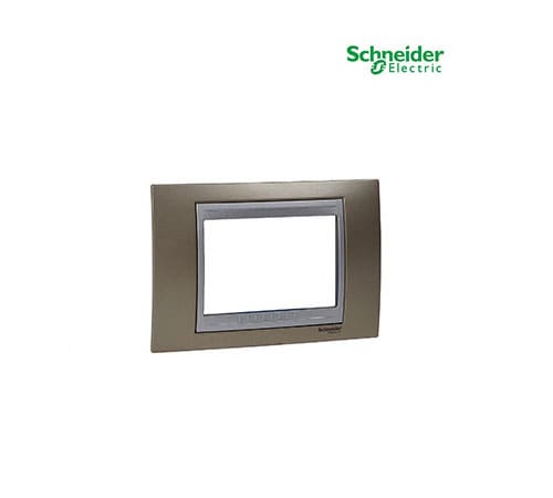 Unica Top - Cover Plate - 3 Module - Onyx Copper-Aluminium-MGU66.103.096