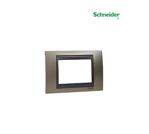 Unica Top - Cover Plate - 3 Module - Onyx Copper-Graphite-MGU66.103.296