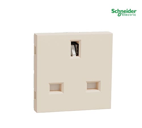 Unica - 1 S.O. - 2P+E, Shutters, Uk - 2 M - Ivory-NU304544
