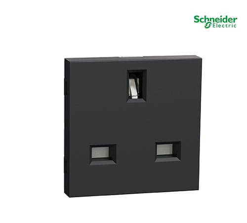 Unica Top-Class - 1 S.O. - 2P+E, Shutters, Uk - 2 M - Graphite-NU304554