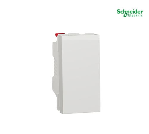 New Unica 1 Way Switch 1 Pole 10AX - 1 Module - White-NU310118
