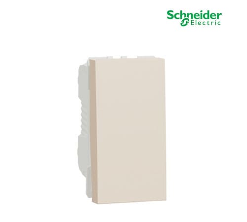 New Unica 1 Way Switch 10Ax - 1 Module - Beige-NU310144SC
