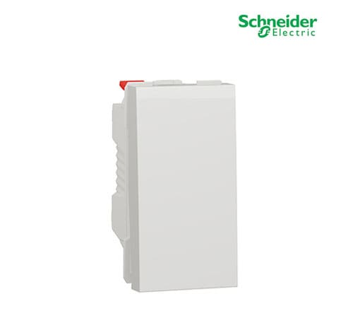 New Unica 2 Way Switch 10A - 1 Module - White-NU310318