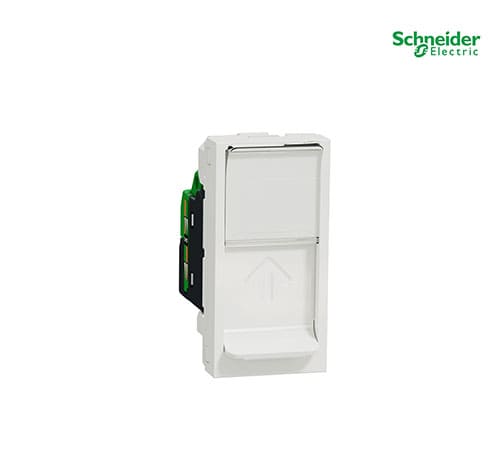 Unica - 1 Rj45 Socket (S-One) - 1 M - Cat.6, Utp - White-NU341418