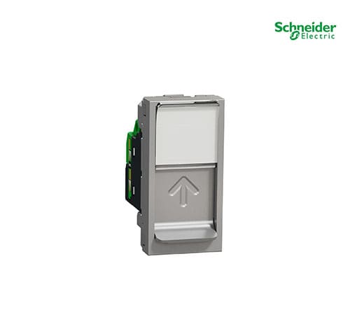 Unica Top-Class - 1 Rj45 Socket (S-One) - 1 M - Cat.6, Utp - Alu.-NU341430