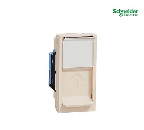 Unica - 1 Rj45 Socket (S-One) - 1 M - Cat.6, Utp - Ivory-NU341444