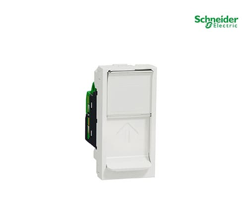 Unica - 1 Rj45 Socket (S-One) - 1 M - Cat.6, S-Ftp - White-NU341618