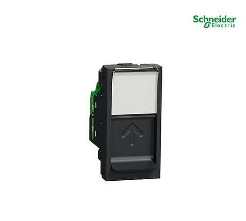 Unica Top-Class - 1 Rj45 Socket (S-One) - 1 M - Cat.6, S-Ftp - Graph.-NU341654