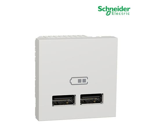 Unica - 2 Usb Charger - 2.1 A - White-NU341818