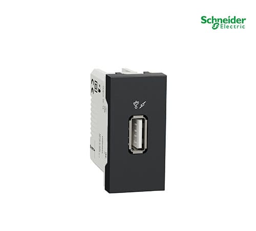 Unica - Usb Charger - Graphite-NU342854