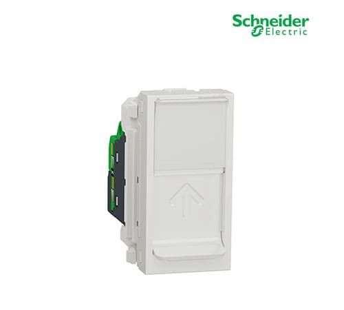New Unica - RJ45 Cat6- Ftp-S1-1 Connector-1 Module - White-NU344718