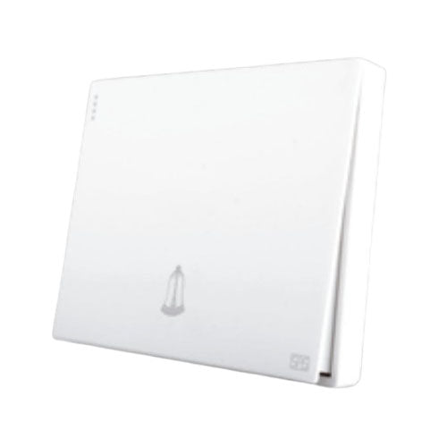 Door Bell with Icon - White - 16 A - 120 mm - Nuovo - NUV 80 025