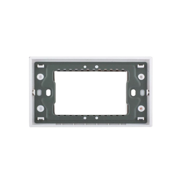 Support frame (4 gang) - White - 4 Modules - Nuovo - NUV 80 204