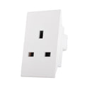 British socket with shutter - White - 13 A - 44 mm - Nuovo - NUV 80 208