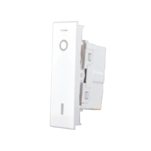 Water heater 2 pole switch with Lamp - White - 20 A - 22 mm - Nuovo - NUV 80 503