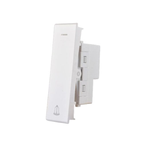 Door Bell with lamp - White - 16 A - 22 mm - Nuovo - NUV 80 515