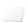 2 gang 1 way switch with wall frame 2/1 - White - 16 A - 120 mm - Nuovo - NUV 80 592