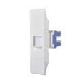 Computer socket CAT6 with shutter - White - 22 mm - Nuovo - NUV 80 684