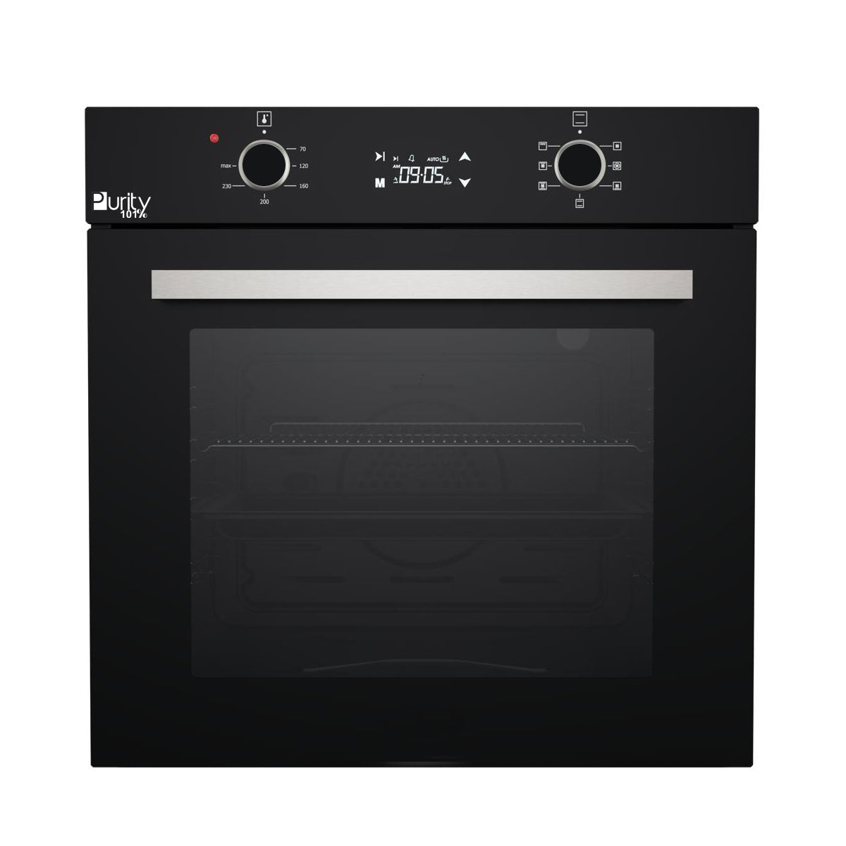 Purity Electric Built In Oven - Black - 60 cm - 65 Liter - Purity - OPT601EED