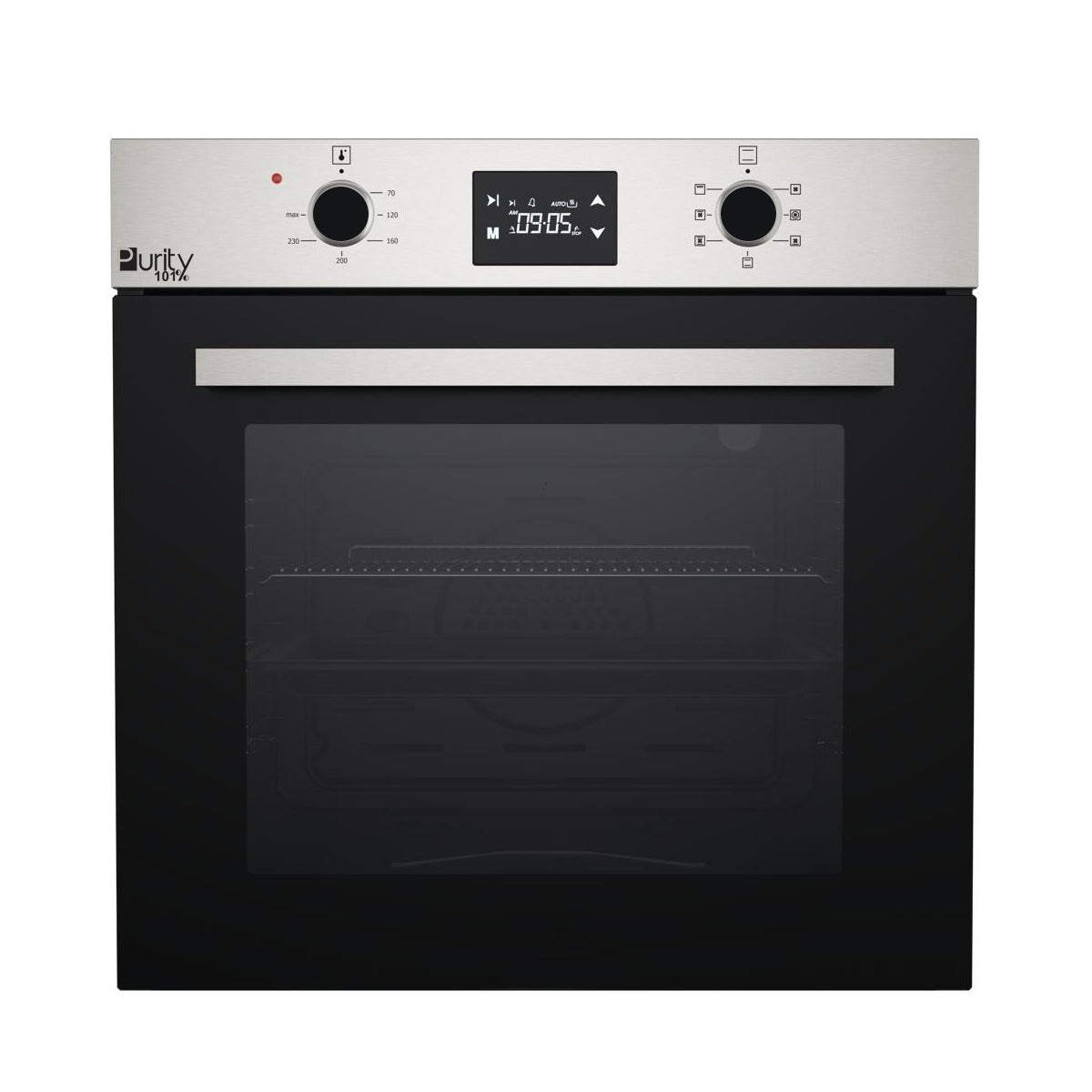 Purity Electric Built In Oven - Silver - 60 cm - 65 Liter - Purity - OPT60EED