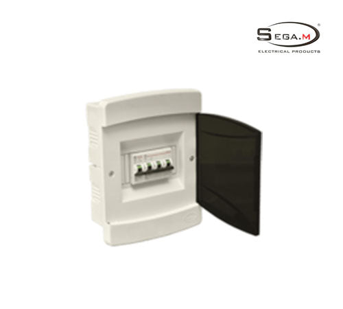 Plastic Distribution Panel 4/6 lines - Recessed P- R4/6-Sega M