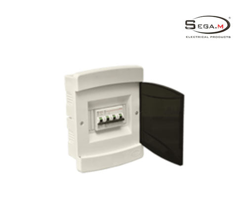 Plastic Distribution Panel 4/6 lines - Surface Mounted P- S4/6-Sega M
