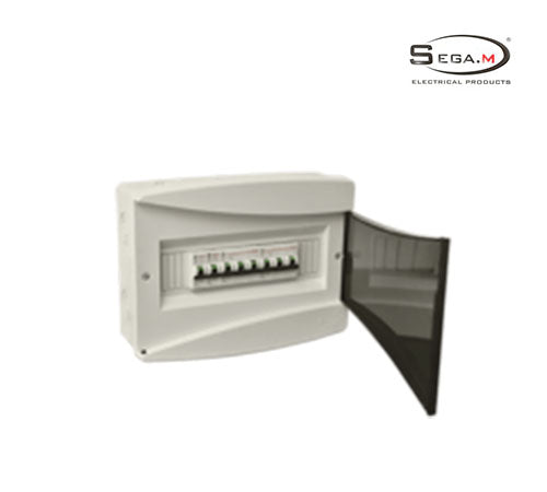 Plastic Distribution Panel 8/12 lines - Surface Mounted P- S8/12-Sega M