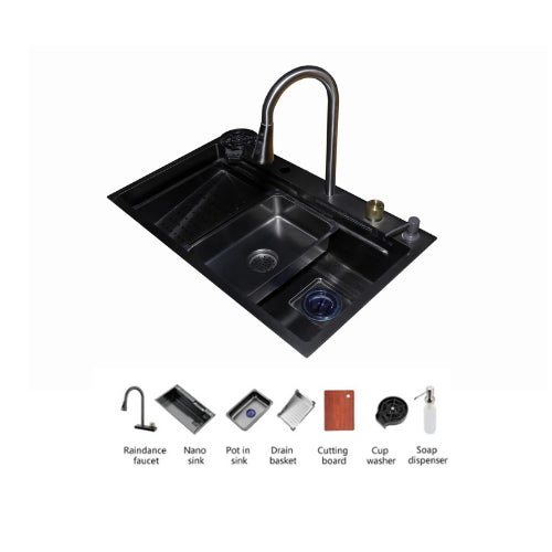Purity Kitchen Sink - Black - 1 Bowl - 75*48 cm - Purity101 - PSM 750 BL