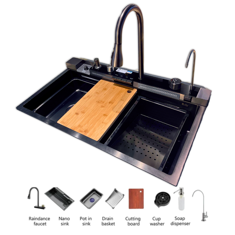 Purity Kitchen Sink - Black - 1 Bowl - 75*48 cm - Purity101 - PSM 750 BL Digital