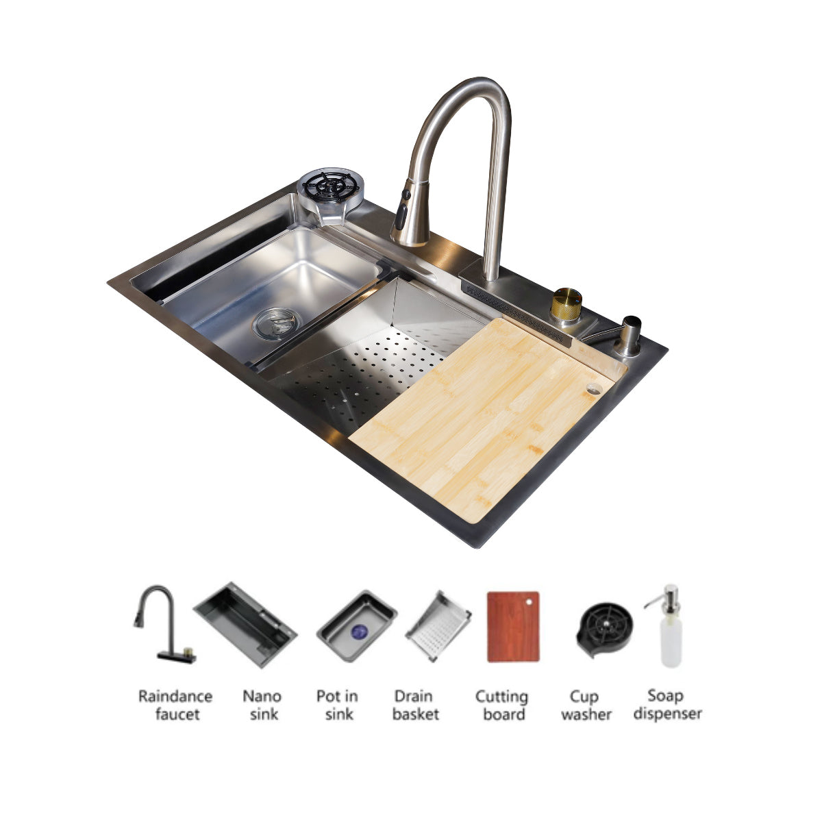 Purity Kitchen Sink - Stainless Steel - 1 Bowl - 85*48 cm - Purity101 - PSM 750 ST