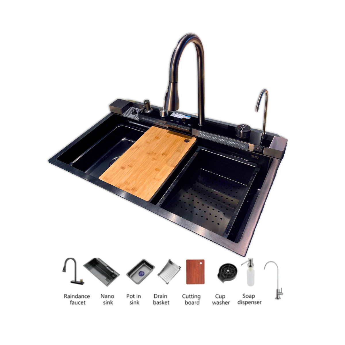 Purity Kitchen Sink - Black - 1 Bowl - 85*48 cm - Purity101 - PSM 850 BL Digital