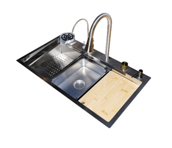 Purity Stainless Steel 3 Bowls Kitchen Sink - 85*48 cm - PSM 850 ST