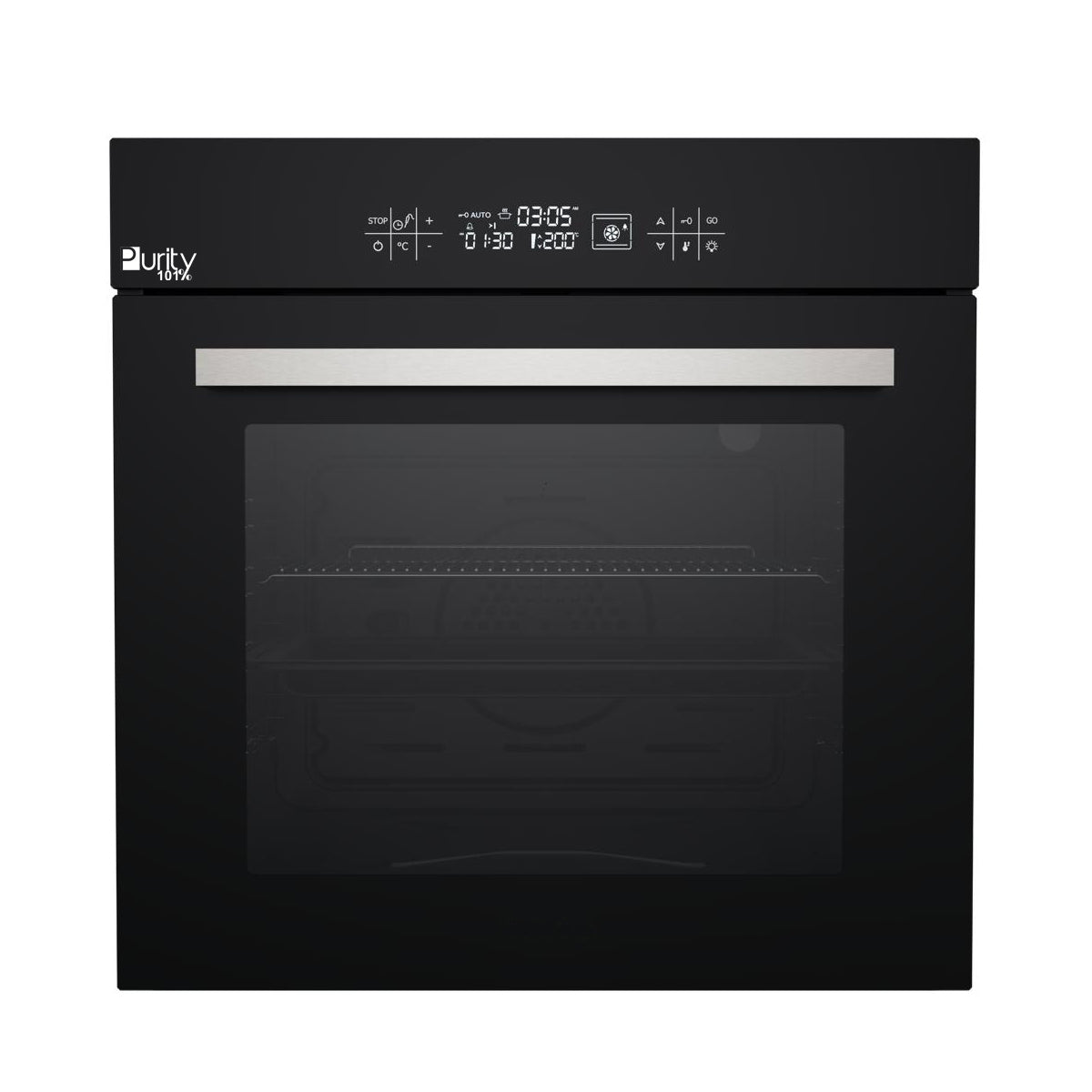 Purity Electric Built In Touch Oven - Black - 60 cm - 65 Liter - Purity - PT614FTD