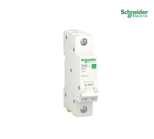 Miniature circuit breaker (MCB), Resi9, 1P, 10A, C curve, 4500A (IEC/EN 60898-1) - R9F32110